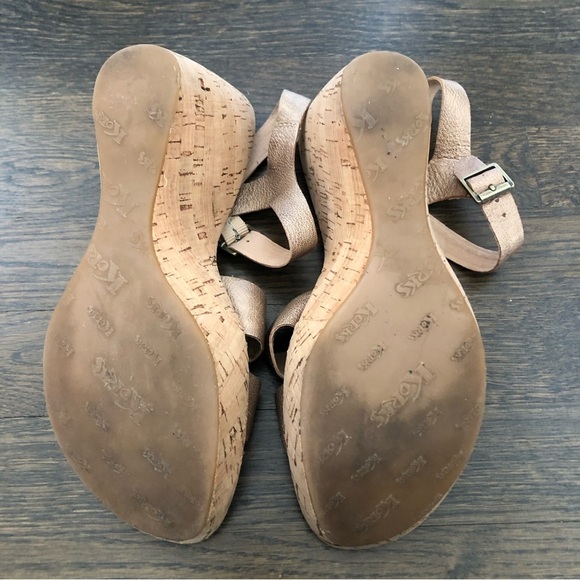 Korks by Kork Ease Gold Leather Wedge Sandal - Picture 7 of 10